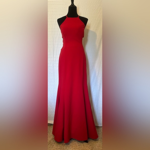 Morgan & Co.Women’s Red Evening Dress Size 11 - Picture 1 of 8